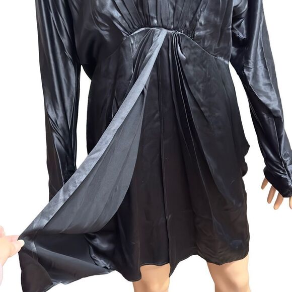 rag & bone Black Eloise Mini Dress Size 10 NWT - Picture 12 of 16